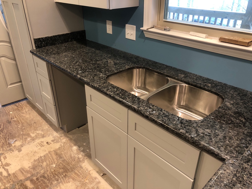 BLUE PEARL - DIY Cabinets and Granite